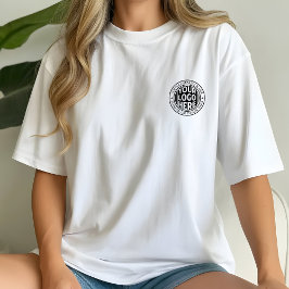 Camiseta Nome Comercial Mínimo E Logotipo De Marca Personal
