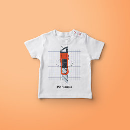 Camiseta Nome Cortador Desenhado à Mão, T-Shirt