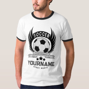 Camiseta Nome da Bola de Futebol Design I Presentes Para El