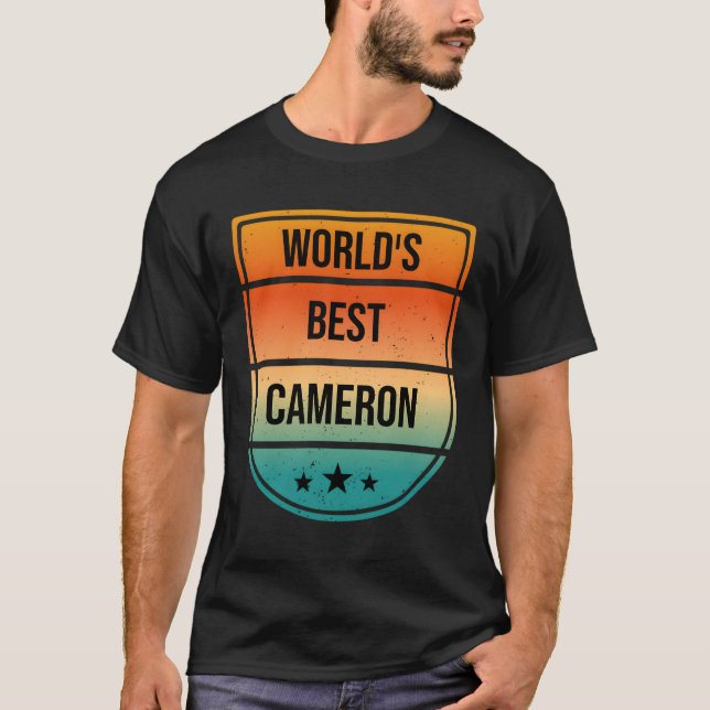 Camiseta Nome da Cameron (Frente)