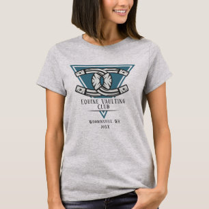 Camiseta Nome da Data da Localização da Montagem de Horseba