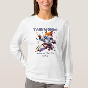 Camiseta Nome da Data da Localização do Especialista em Tae