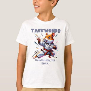 Camiseta Nome da Data da Localização do Especialista em Tae
