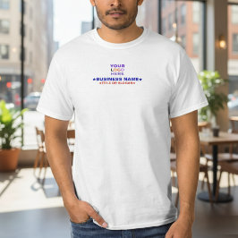 Camiseta Nome da Empresa & Texto ou Slogan | Logotipo Promo