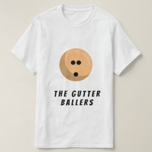 Camiseta Nome da Equipe da Boliche Personalizada Bola de