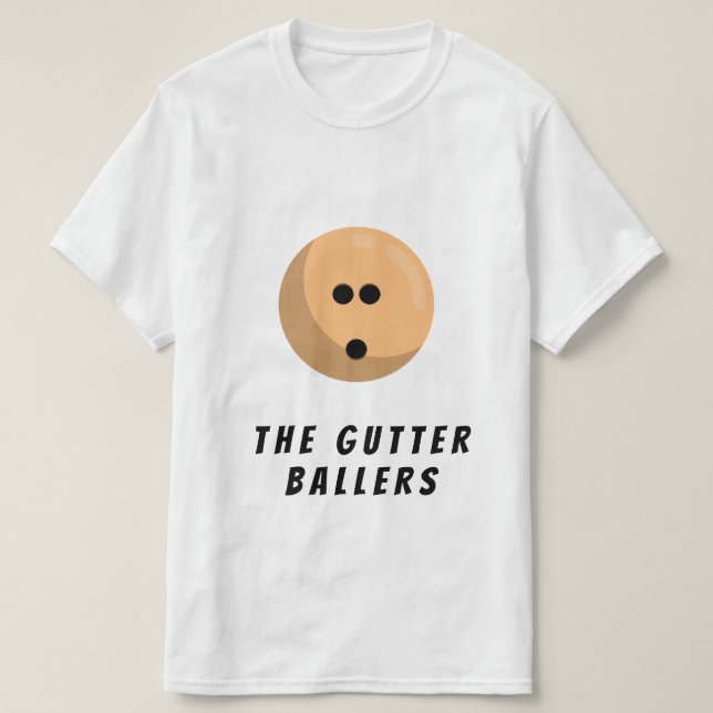 Camiseta Nome da Equipe da Boliche Personalizada | Bola de  (Frente do Design)