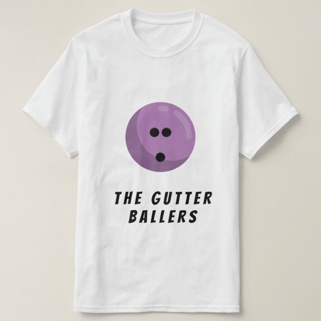 Camiseta Nome da Equipe da Boliche Personalizada | BOLA DE  (Frente do Design)