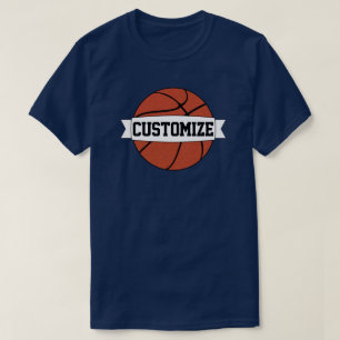 Camiseta Nome da Equipe Personalizada do Jogador de Basquet
