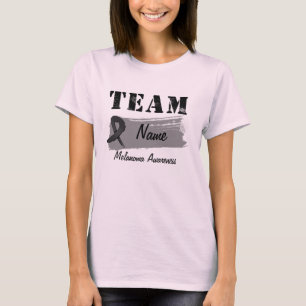 Camiseta Nome da Equipe Personalizada - Melanoma