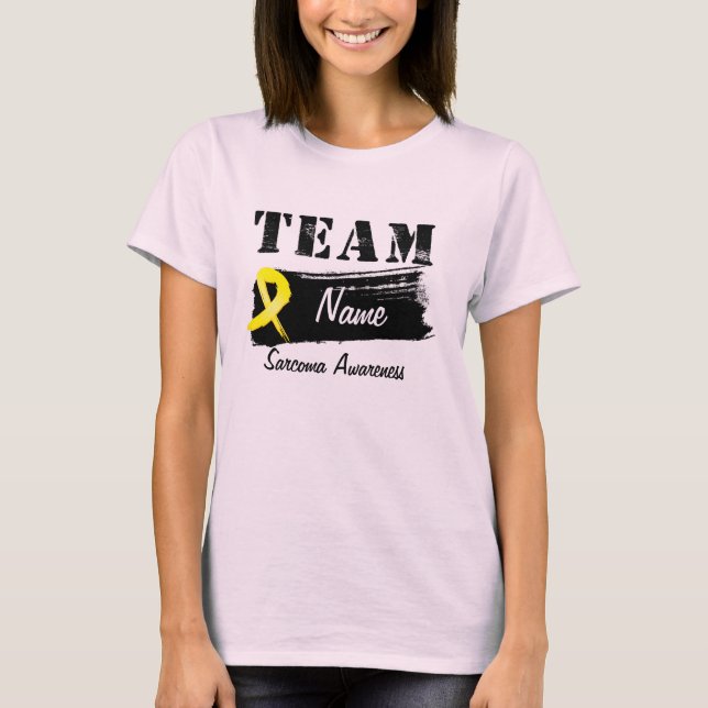 Camiseta Nome da Equipe Personalizada - Sarcoma (Frente)