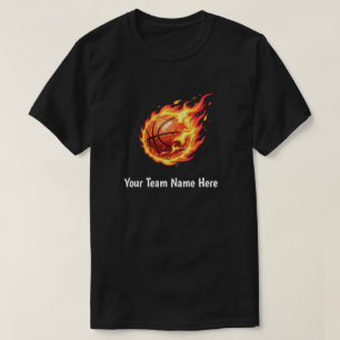 Camiseta Nome da Equipe Personalizado Aqui Jogador de Basqu