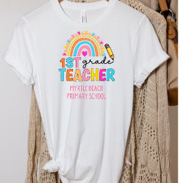 Camiseta Nome da Escola de Professores do Rainbow Grau Mode