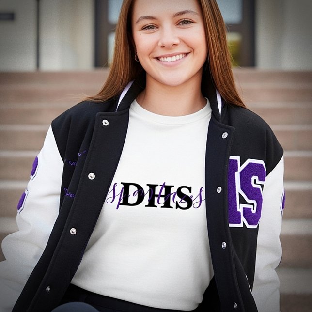 Camiseta Nome da escola personalizada (Criador carregado)