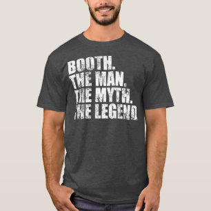 Camiseta Nome da família Booth Booth Booth Surna Booth do s