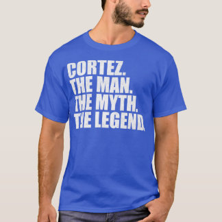 Camiseta Nome da família Cortez sobrenome Cortez S