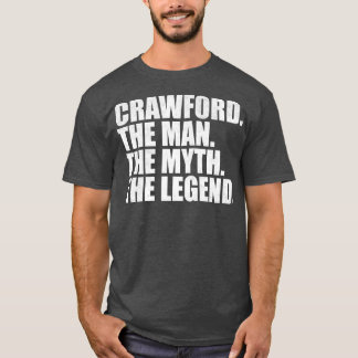 Camiseta Nome da família Crawford Crawford sobrenome Cr
