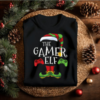 Camiseta Nome da Família Gamer Elf Correspondente à Estrutu