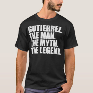 Camiseta Nome da família GutierrezGutierrez sobrenome Gutie