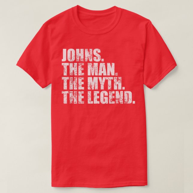 Camiseta Nome da família Johns Johns sobrenome Johns Surna (Frente do Design)