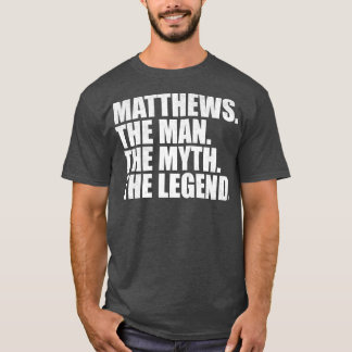 Camiseta Nome da família Matthews Nome da família Matthews
