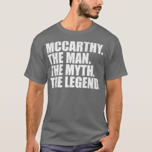 Camiseta Nome da família Mccarthy sobrenome Mc