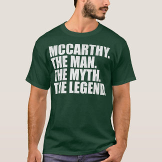 Camiseta Nome da família Mccarthy sobrenome Mc