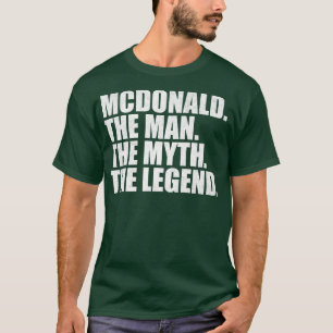 Camiseta Nome da família Mcdonald Mcdonald sobrenome Mc