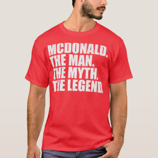Camiseta Nome da família Mcdonald Mcdonald sobrenome Mc