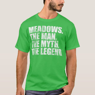 Camiseta Nome da família Meadows sobrenome Meado