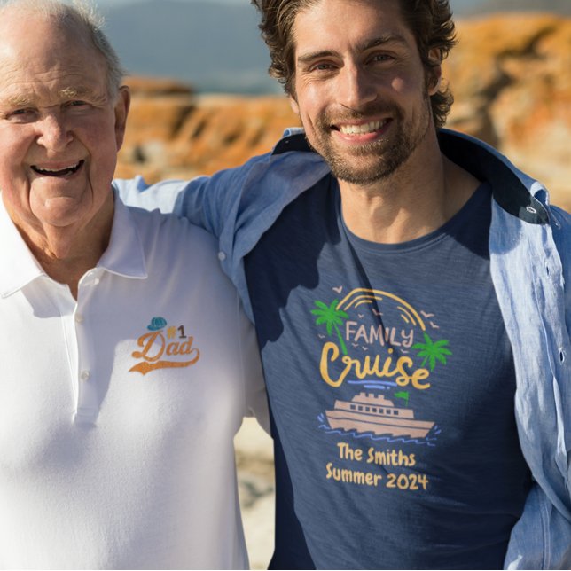 Camiseta Nome Da Família Navio Cruzeiro Personalizado (Criador carregado)