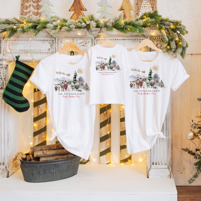 Camiseta Nome da família | Sindicato da Família Bonita Nata (Criador carregado)