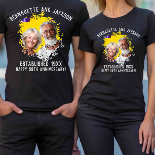 Camiseta Nome da Foto do Aniversário de Avós Correspondente