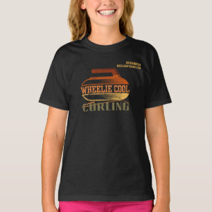 Camiseta Nome da Liga do Clube da Escola de Curling em Cade
