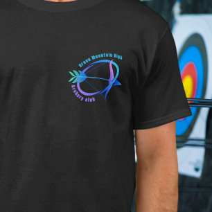 Camiseta Nome da Liga do Clube de Archery Personalizado