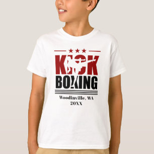 Camiseta Nome da Localização do Boxer do Boxer de Chuva Per