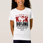 Camiseta Nome da Localização do Boxer do Boxer de Chuva Per<br><div class="desc">Apresentando nossa camisa "Kick Boxing" para o entusiasta das artes marciais. Para torná-lo de um tipo, a camisa pode ser personalizada com um local e uma data na frente e um nome e um identificador social no verso. Se preferir não ter nada no verso, basta apagar o texto existente e...</div>