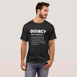 Camiseta Nome da Quincy