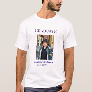 Camiseta nome da turma de formatura de 20XX azul simples bo