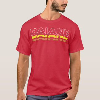 Camiseta Nome Daiane Engraçado Vintage Pôr do Sol Daiane me