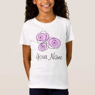 Camiseta 'Nome' das rosas Lilac Buquês