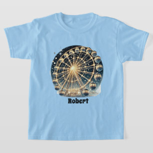 Camiseta nome de adição da roda-gigante legal