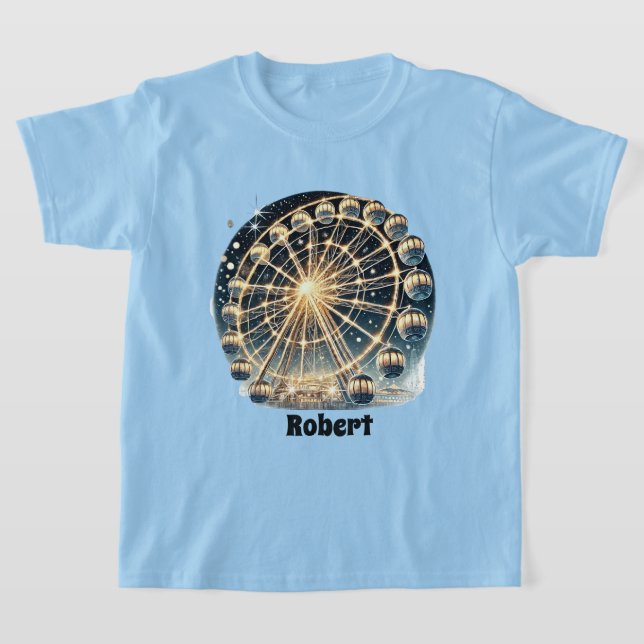 Camiseta nome de adição da roda-gigante legal (Postura )