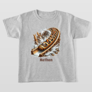 Camiseta nome de adição de carona de log de crianças legal