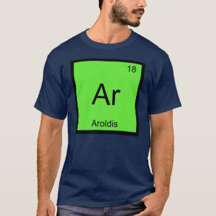 Camiseta Nome de Aroldis Elemento Químico Tabela Periódica