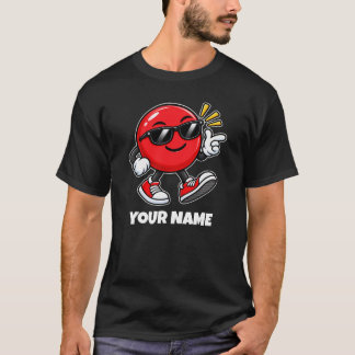 Camiseta Nome de Círculo Personalizado & Texto Customizado