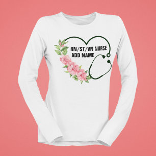 Camiseta Nome de Enfermeiro Veterano Registrado por Estudan