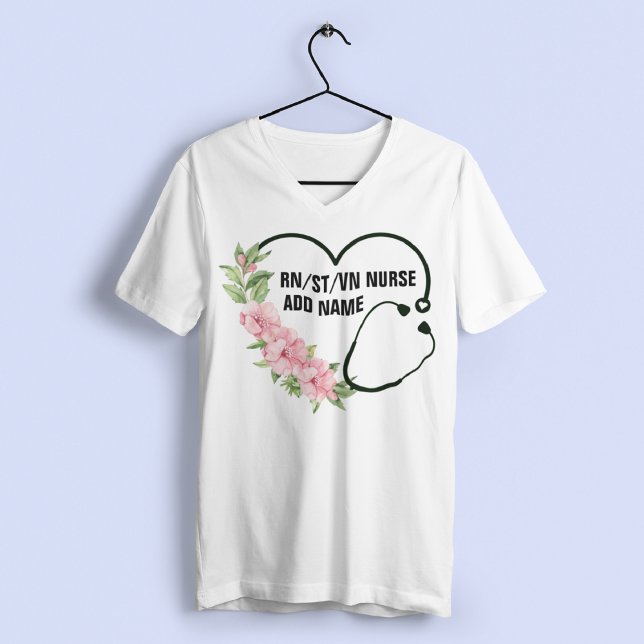 Camiseta Nome de Enfermeiro Veterano Registrado por Estudan (Criador carregado)