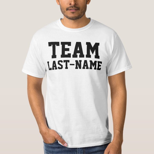 Camiseta Nome de família da EQUIPE (sobrenome) (Frente)