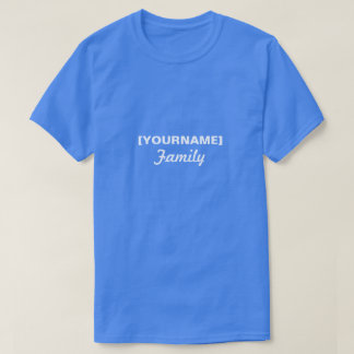 Camiseta Nome de família para a reunião ou o evento