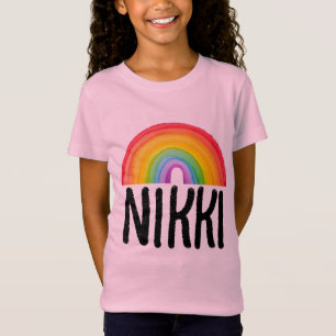 CAMISETA NOME DE FERRO PERSONALIZADO DE GAROTAS T-SHIRTS